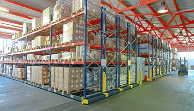 inside of warehouse